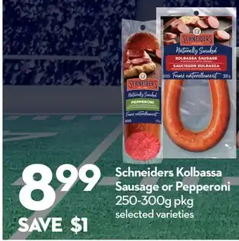 Longo's Kolbassa Sausage or Pepperoni offer