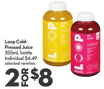 Longo's Cold-Pressed Juice offer