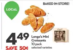 Longo's Mini Croissants offer