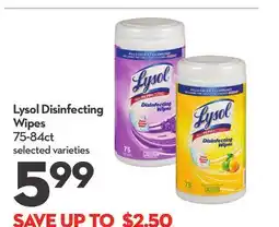 Longo's Disinfecting Wipes offer