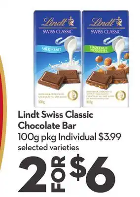 Longo's Swiss Classic Chocolate Bar offer