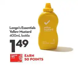 Longo's Essentials Yellow Mustard offer