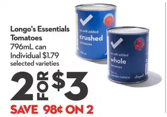 Longo's Essentials Tomatoes offer