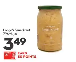 Longo's Sauerkraut offer