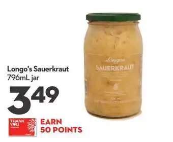 Longo's Sauerkraut offer