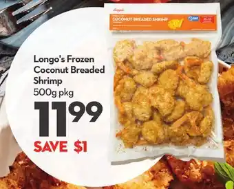 Longo's Frozen Coconut Breaded Shrimp offer