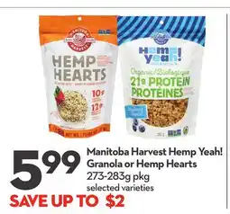 Longo's Hemp Yeah! Granola or Hemp Hearts offer