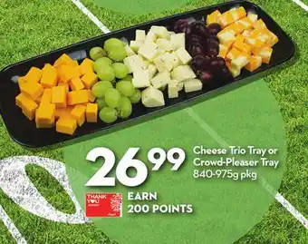 Longo's Cheese Trio Tray or Crowd-Pleaser Tray offer