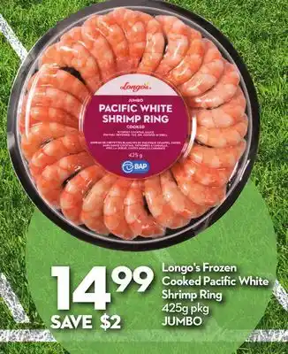 Longo's Frozen Cooked Pacific White Shrimp Ring offer