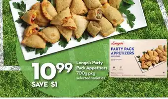 Longo's Party Pack Appetizers offer