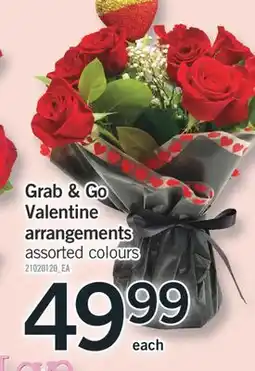 Fortinos GRAB & GO VALENTINE ARRANGEMENTS offer