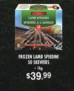 Fortinos FROZEN LAMB SPIEDINI 50 SKEWERS, 1KG offer