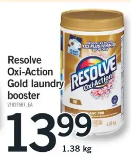 Fortinos RESOLVE OXI-ACTION GOLD LAUNDRY BOOSTER, 1.38 KG offer