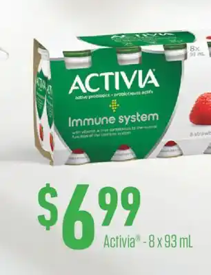 Fortinos ACTIVIA , 8 X 93 ML offer