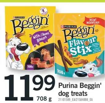 Fortinos PURINA BEGGIN' DOG TREATS, 708G offer