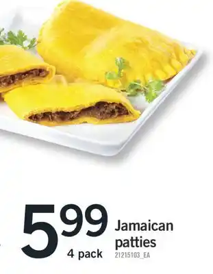 Fortinos JAMAICAN PATTIES,4 Pack offer