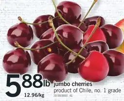 Fortinos JUMBO CHERRIES offer