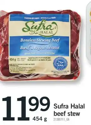 Fortinos SUFRA HALAL BEEF STEW, 454 g offer