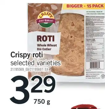 Fortinos CRISPY ROTI, 750 G offer