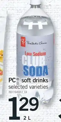 Fortinos PC SOFT DRINKS, 2 L offer