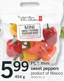 Fortinos PC MINI SWEET PEPPERS, 454G offer