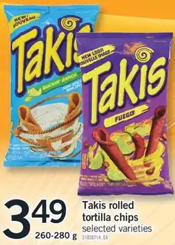 Fortinos TAKIS ROLLED TORTILLA CHIPS, 260-280 G offer