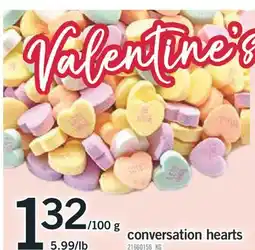 Fortinos CONVERSATION HEARTS offer