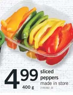 Fortinos SLICED PEPPERS, 400 g offer