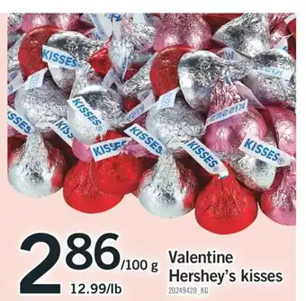 Fortinos VALENTINE HERSHEY'S KISSES offer