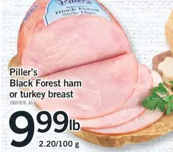 Fortinos PILLER'S BLACK FOREST HAM OR TURKEY BREAST offer