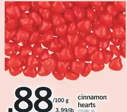 Fortinos CINNAMON HEARTS offer