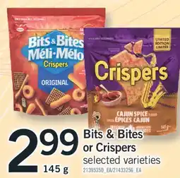 Fortinos BITS & BITES OR CRISPERS, 145 g offer