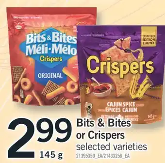 Fortinos BITS & BITES OR CRISPERS, 145 g offer