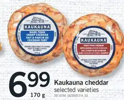 Fortinos KAUKAUNA CHEDDAR, 170 g offer