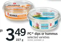 Fortinos PC DIPS OR HUMMUS,227G offer