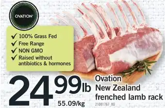 Fortinos OVATION NEW ZEALAND FRENCHED LAMB RACK offer