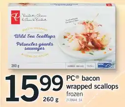 Fortinos PC BACON WRAPPED SCALLOPS, 260 g offer