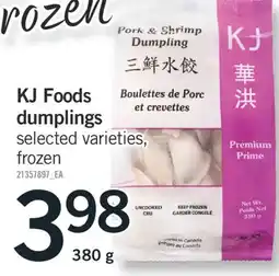 Fortinos KJ FOODS DUMPLINGS, 380 g offer