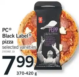 Fortinos PC BLACK LABEL PIZZA, 370-420 G offer