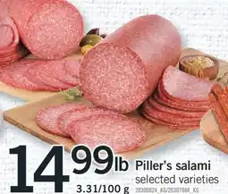 Fortinos PILLER'S SALAMI offer