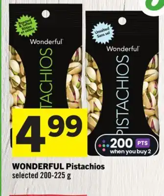 Foodland WONDERFUL Pistachios offer