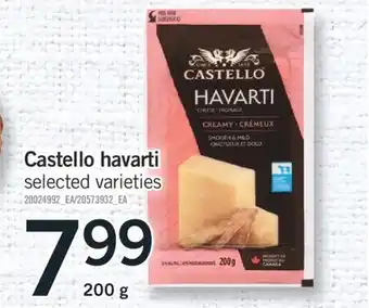 Fortinos CASTELLO HAVARTI, 200 G offer