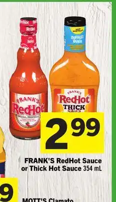 Foodland FRANK'S RedHot Sauce or Thick Hot Sauce offer