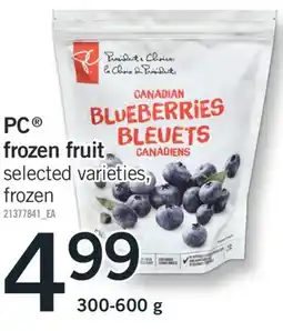 Fortinos PC FROZEN FRUIT, 300-600 g offer