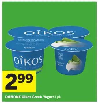 Foodland DANONE Oîkos Greek Yogurt offer