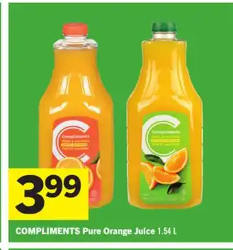 Foodland COMPLIMENTS Pure Orange Juice offer