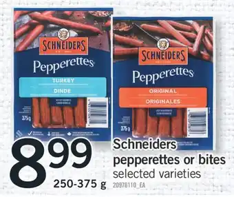 Fortinos SCHNEIDERS PEPPERETTES OR BITES, 250-375 g offer