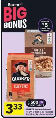 Foodland QUAKER Instant Oatmeal offer