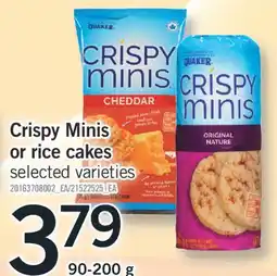 Fortinos CRISPY MINIS OR RICE CAKES, 90-200 G offer