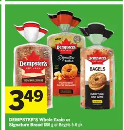 Foodland DEMPSTER'S Whole Grain or Signature Bread offer